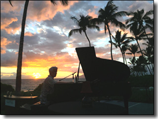 Tim Tuning Piano at Sunset Andaz Hotel